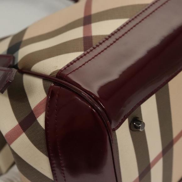 BURBERRY Nova Check Tote Bag PVC Beige Auth BD1409 - Picture 15 of 16